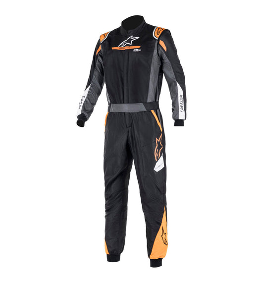 Alpinestars Atom Graphic 4 Race Suit - Black/Anthracite/Orange