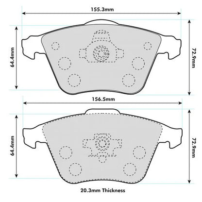 SEAT LEON (1P1) Front Pads