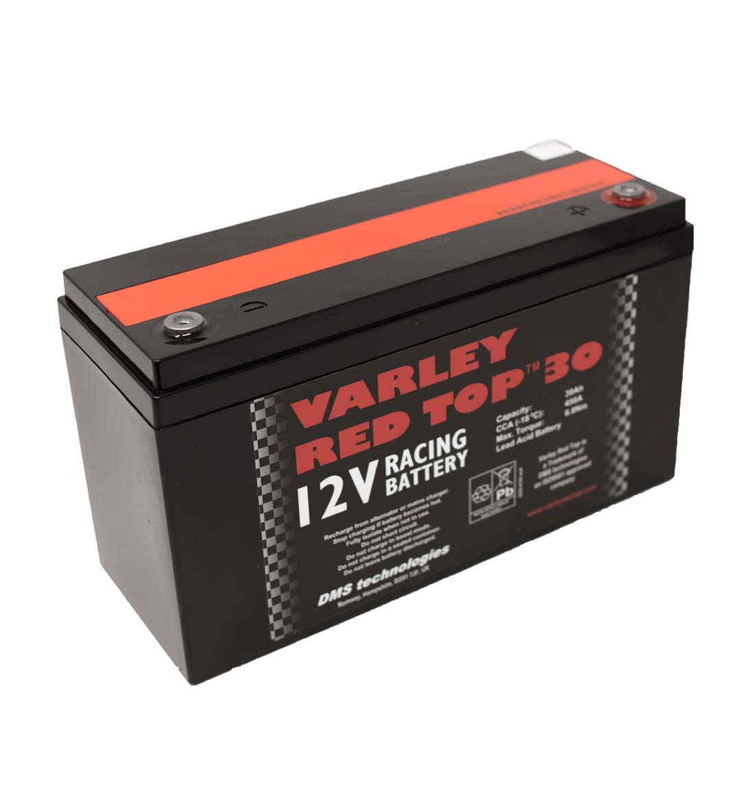 Varley Red Top 30 AGM Racing Battery RT30 12V 30Ah