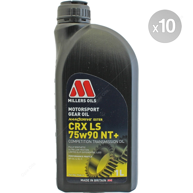 Millers Oils Motorsport CRX LS 75w-90 NT+ Nanodrive Fully Synthetic Transmission Oil