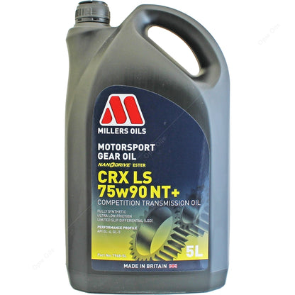 Millers Oils Motorsport CRX LS 75w-90 NT+ Nanodrive Fully Synthetic Transmission Oil